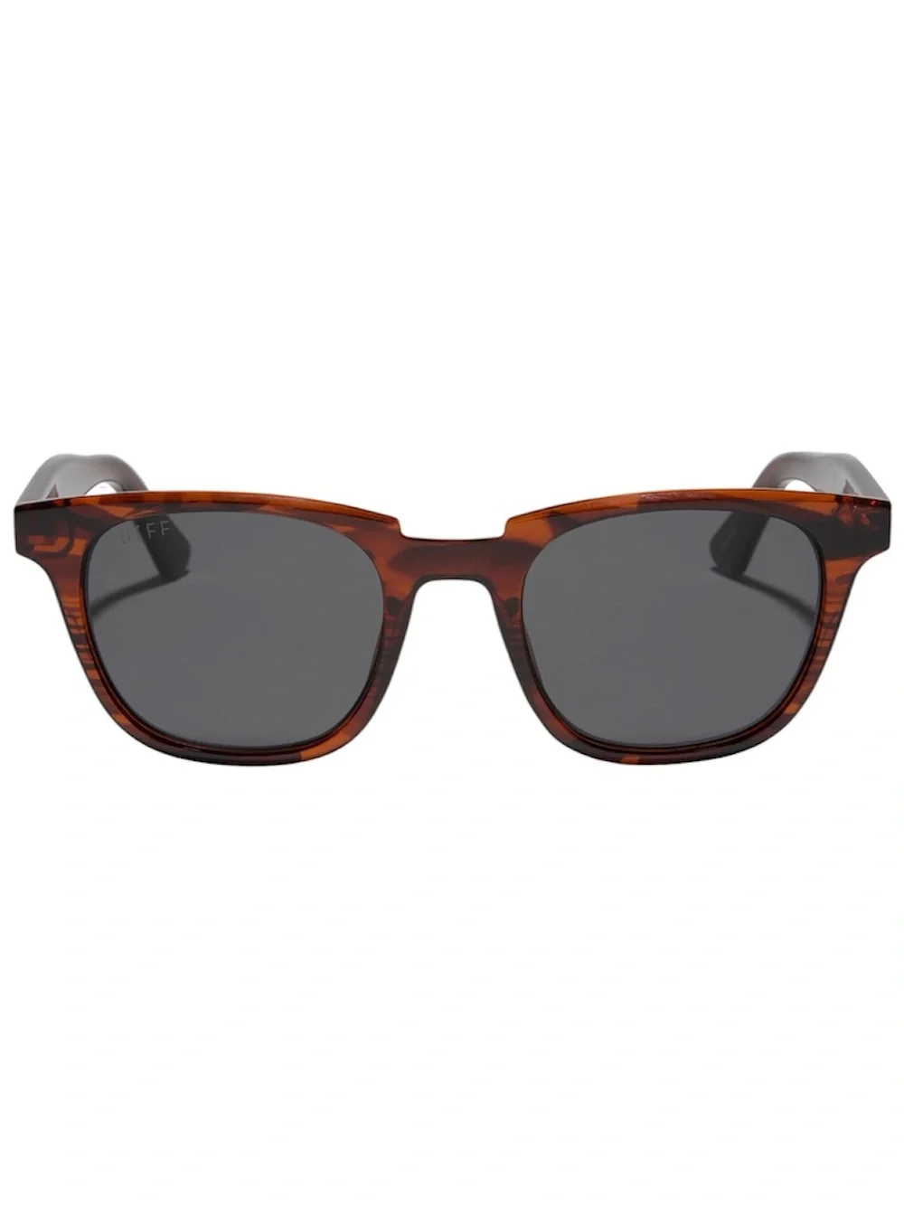 DIFF Grayson Sunglasses Mahogany Tortoise Frame Grey Lens Unisex NWT